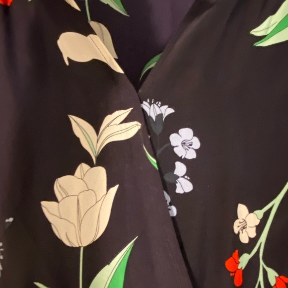 Yumi Kim Women’s Paradise Pretty Wrap Silk Midi Floral Dress medium - Picture 8 of 16